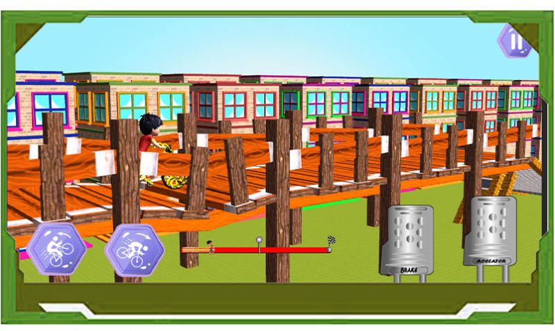 学校道路自行车游戏[图3]